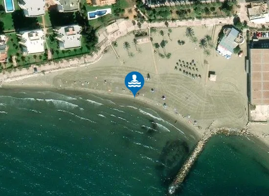 Satellite image of Playa de la Bajadilla