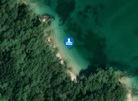 Satellite image of Praia da Furna