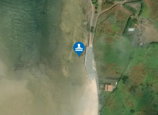 Satellite image of Praia do Lastre