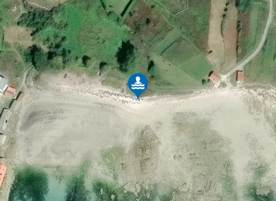 Satellite image of Praia de Cabalicas