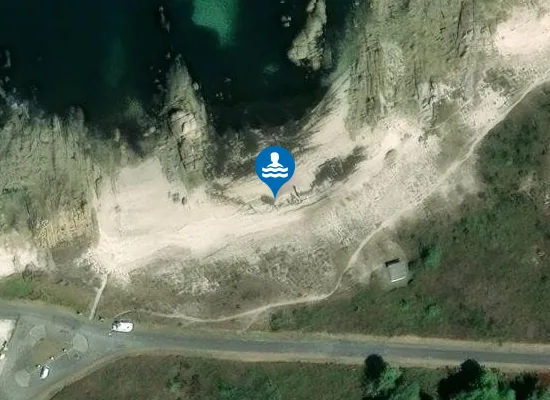 Satellite image of Praia do Porto dos Robalos