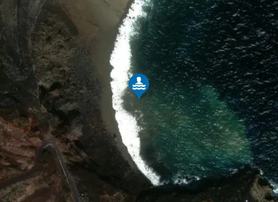 Satellite image of Playa Piedra Nueva