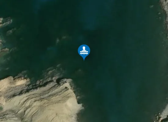 Satellite image of Cala Caldés
