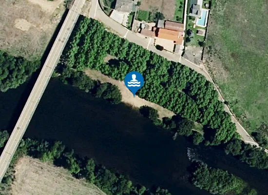 Satellite image of Playa Fluvial