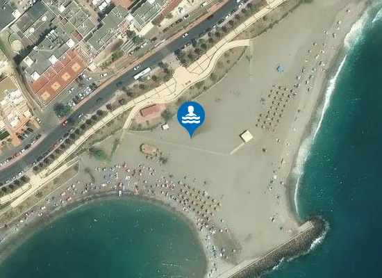 Satellite image of Playa del Lance Nuevo