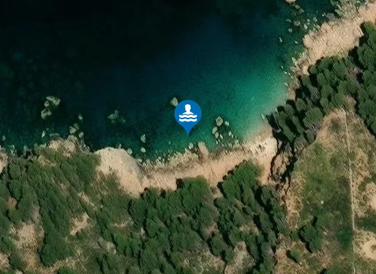 Satellite image of Platja de Can Pruaga