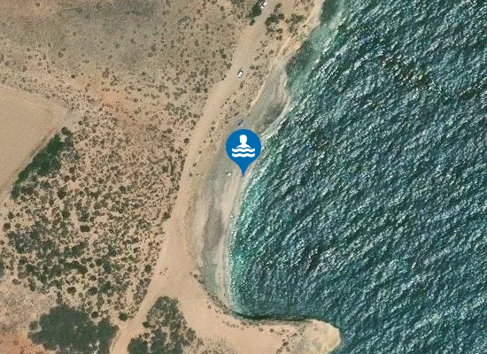 Satellite image of Playa Larga
