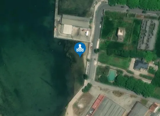 Satellite image of Praia das Saíñas