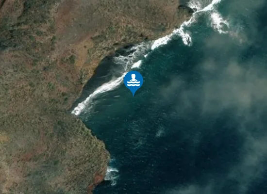 Satellite image of Playa las Brujas