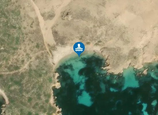 Satellite image of Cala en Tosqueta