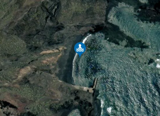 Satellite image of Playa Roque Bermejo