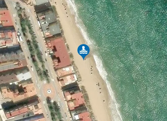 Satellite image of Platja de Tavernes