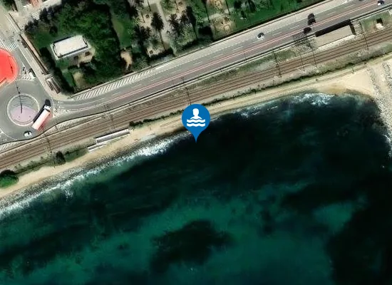 Satellite image of Platja de Ponent