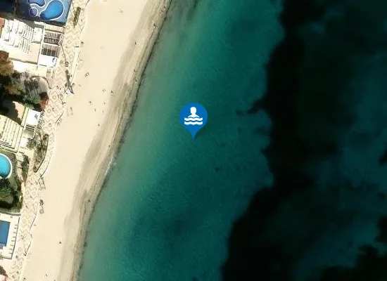 Satellite image of Platja de la Fossa