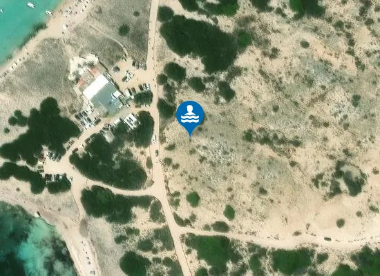 Satellite image of Platja de s'Illeta