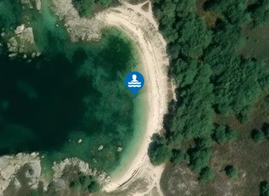 Satellite image of Praia da Cova do Fiel