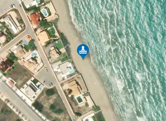 Satellite image of Playa Calnegre