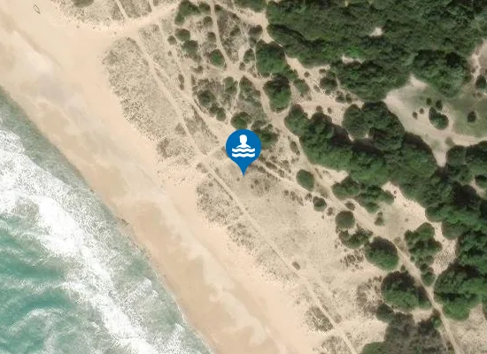 Satellite image of Playa La Mangueta