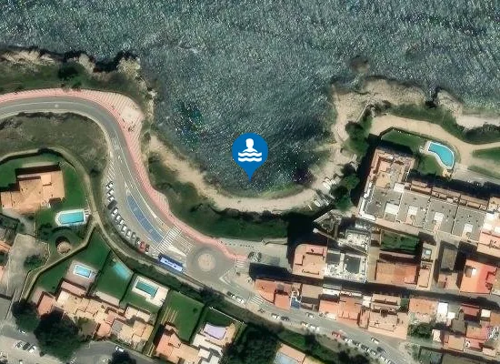 Satellite image of Platja de la Creu