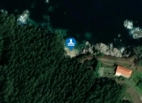 Satellite image of Praia da Lapeira