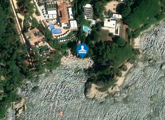 Satellite image of Cala del Pi