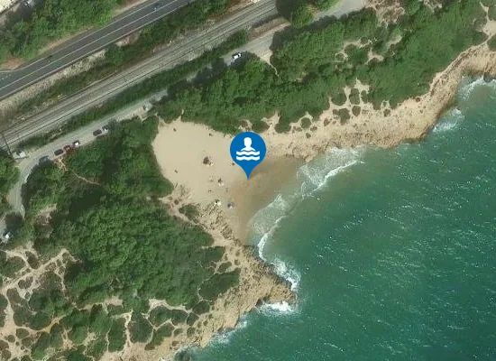 Satellite image of Platja dels Capellans