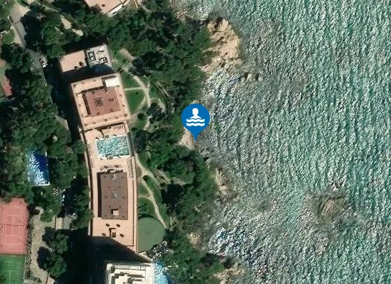 Satellite image of Cala dels Capellans