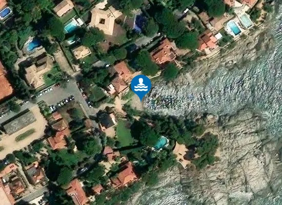 Satellite image of Cala Pedrosa