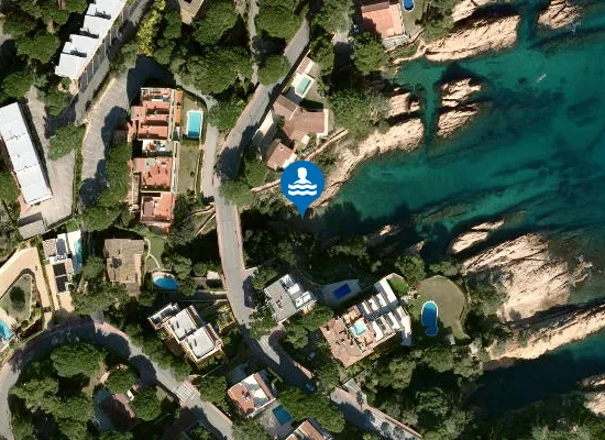 Satellite image of Cala Maset