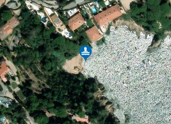 Satellite image of sa Forcanera