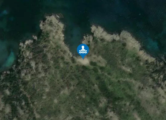 Satellite image of Platja d'en Talla Dofins