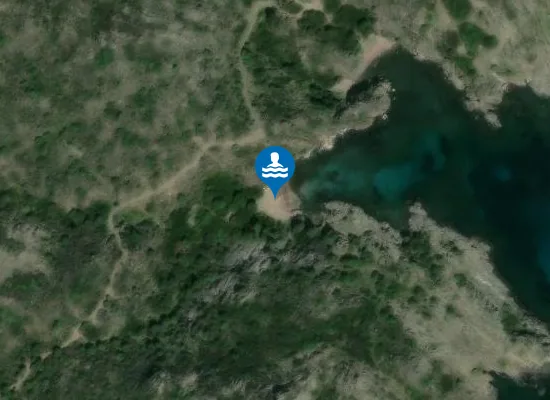 Satellite image of Platja Gran de Cala Jugadora
