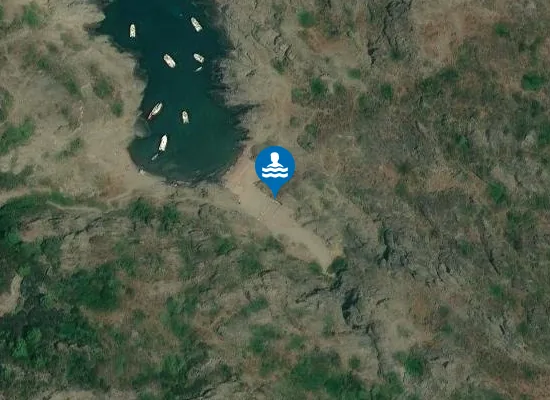 Satellite image of Cala Fornells