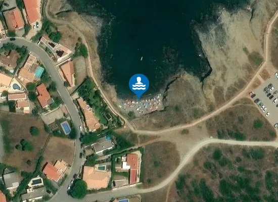 Satellite image of Platja d'en Belleu