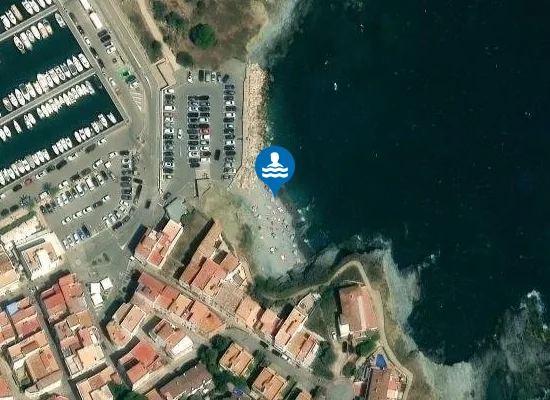 Satellite image of Platja de la Gola