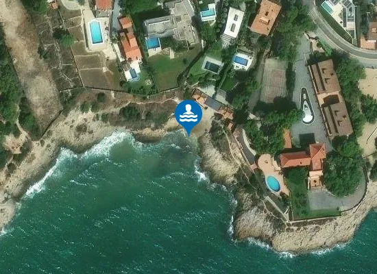 Satellite image of Platja dels Cossis