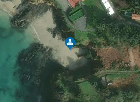 Satellite image of Praia de Canaval