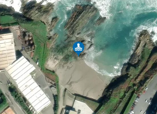 Satellite image of Praia de Auga Doce
