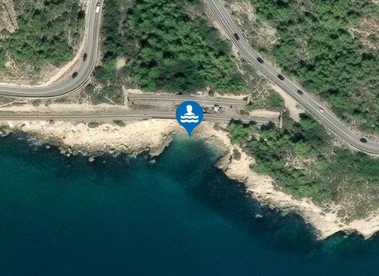 Satellite image of Platja dels Ponts