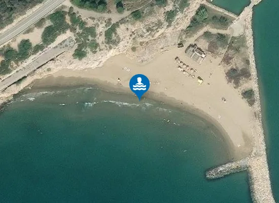Satellite image of Cala de la Ginesta