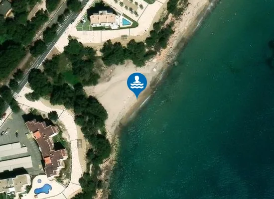 Satellite image of Cala de Santa Fé