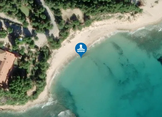 Satellite image of Cala Bea