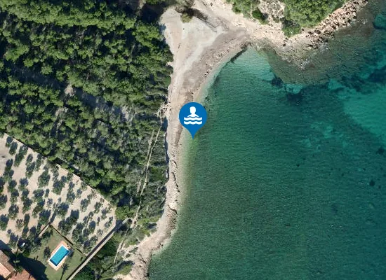 Satellite image of Platja de Torrent del Pi