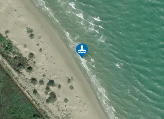 Satellite image of Platja de la Bassa d'Arena