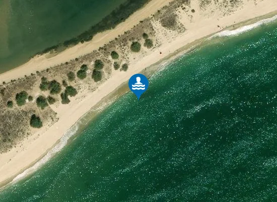 Satellite image of Playa de la Gaviota