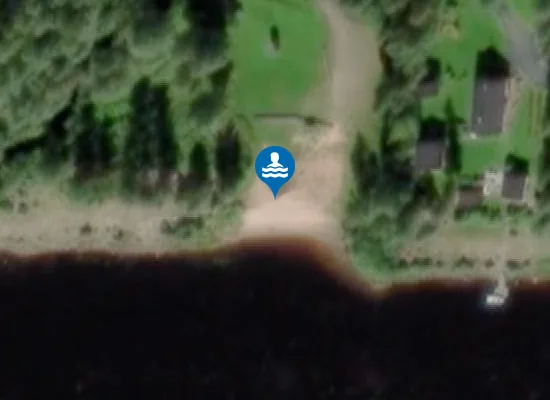 Satellite image of Tuomiojan uimaranta