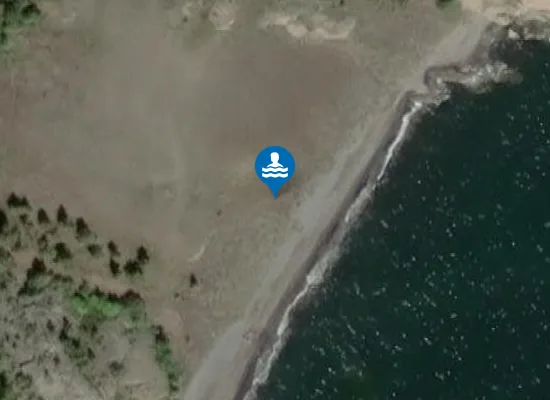 Satellite image of iron beach