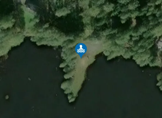 Satellite image of Pinkjärven uimaranta