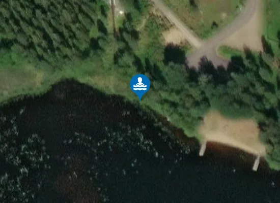 Satellite image of Iso-Palojärven uimaranta