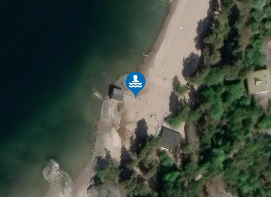 Satellite image of Pihlajasaaren uimaranta